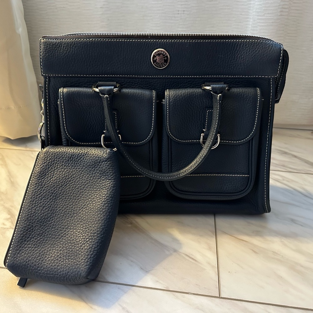 Dooney & Bourke Double Pocket Tote - navy